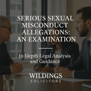 Serious Sexual Misconduct Allegations - An Examination