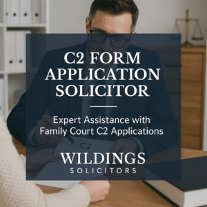 C2 form application family solicitors in England