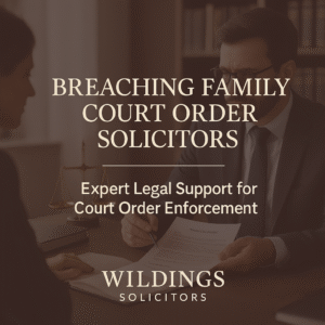 Breaching family court order solicitors in England