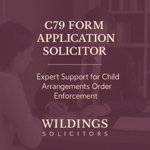 C79 Form Application Family Solicitors in England