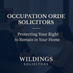 Occupation Order Solicitors in England