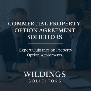 Commercial Property Option Agreement Solicitors in England