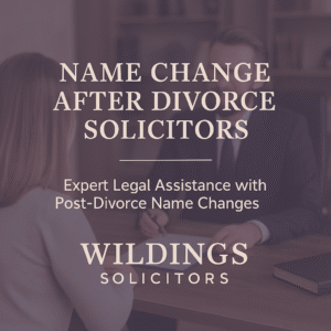 Name Change After Divorce Solicitors in England