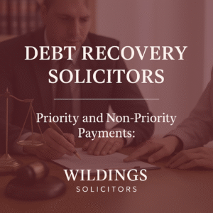 Priority and Non-Priority Debt Recovery Solicitors in England