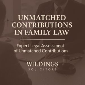 Unmatched Contributions in Family Law England