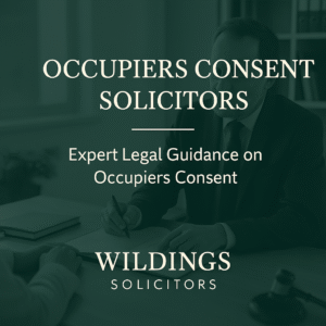 Occupiers Consent Solicitors in England