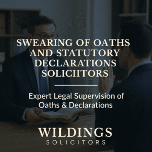 Swearing of Oaths and Statutory Declarations Solicitors in England