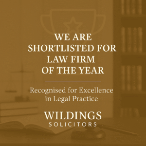 Wildings Solicitors LLP Shortlisted for Law Firm of the Year (1-49 Employees) at the Birmingham Law Society Awards 2025